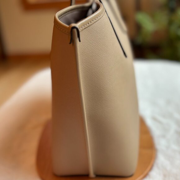 Michael Kors Jane Large Camel-Colored Saffiano Leather Tote/Shoulder Bag  (NWT) - Picture 3 of 16